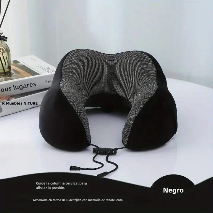 Almohada De Memoria Para Viajes U-Shape Con Diseño De Coches Y Aviones Almohada De Poliéster 100% Para Descanso En Carretera Y Aérea - 1