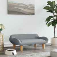 vidaXL Cama para perros de tela 70x40x24 cm en color Crema/Taupé/Gris oscuro y más - details 3
