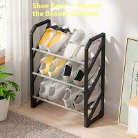 Estante De Zapatos Simple Para Pasillo Fácil De Montar Espacio Ahorrador Trapecio Living Room Material Duradero Anti-Deslizante Resistente Al Polvo Y La Humedad - details 15