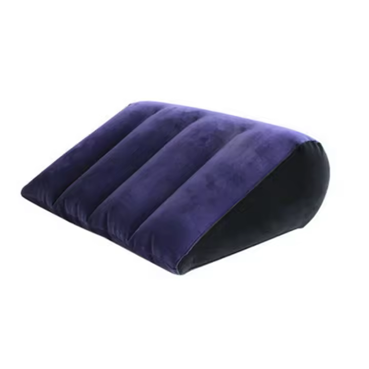 Cojín Inflable De Viaje Multifuncional Soporte Lumbar Para Yoga En Posiciones De Viaje Almohada De Cúspide De Poliéster PVC - 1