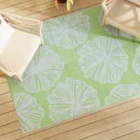 vidaXL Alfombra de exterior PP 140x200 cm alfombra al aire libre Color Verde claro,  Verde,  verde y mas - details 0