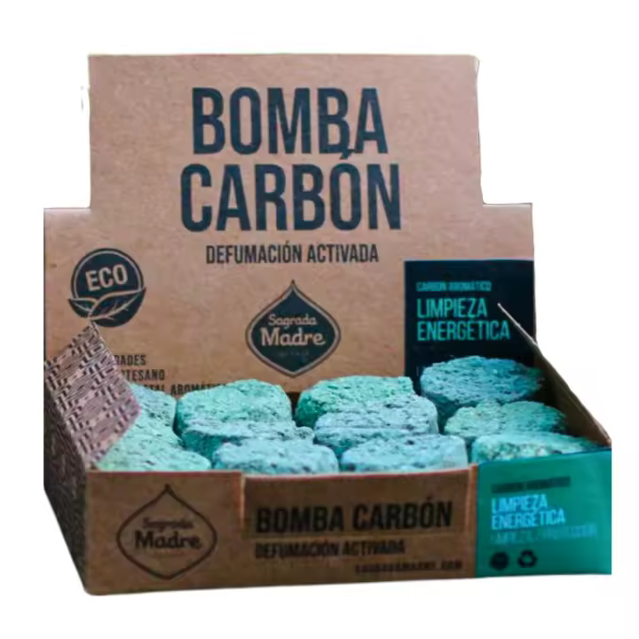Bombas de Carbón de Defumación Activada para Limpieza Energética - Sagrada Madre (12/24 Unidades) | Producto Artesanal y Natural - 1