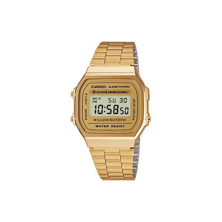 Reloj Casio Vintage Iconic Retro Dorado Unisex A168wg-9ef - 1