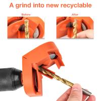Afilador De Brocas Eléctrico 2-16mm Con Diamante Herramientas De Polvo Doble Lado Para Hogar Mini Grinder ABS Orange - details 1