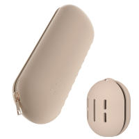 Porta-Pinceles De Maquillaje De Viaje Organizador De Silicona Con Cierre De Cremallera Anticaída Bolsa Para Uso Diario 22x7x3cm - details 0