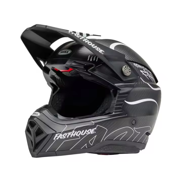 Casco BELL Moto-10 Spherical Mips - Fasthouse Raven Matte Black/White TALLA L - 1