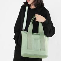 Bolso de Lona con Bolsillos para Mujer, Bolso Bandolera Mujer Bolso, Gran Capacidad Bandolera Casual con correa ajustable, para Compras - details 1