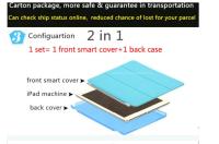 Funda inteligente delgada de cuero magnético para apple iPad Pro 9.7", carcasa protectora trasera dura transparente de cristal，Protectora Plegable Trasera Translúcida Durable (Auto Sueño/Estela) para Apple iPad Pro 9.7 Pulgadas 2016 Tableta, - details 1