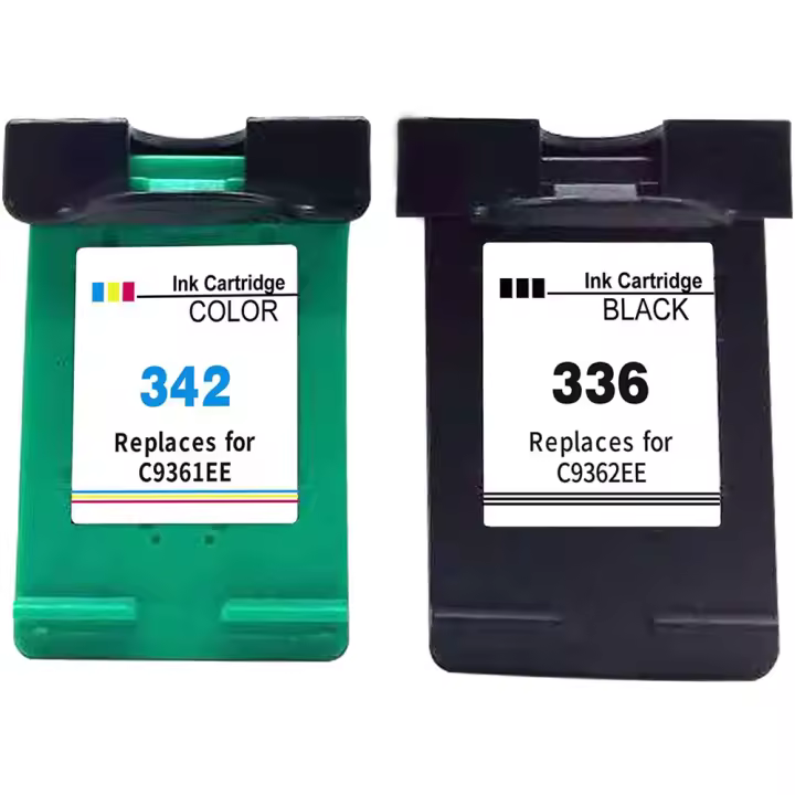HP 336 342 Negro y Color Tinta Inkjet Alta Calidad Recycled C9362EE C9361EE - 1