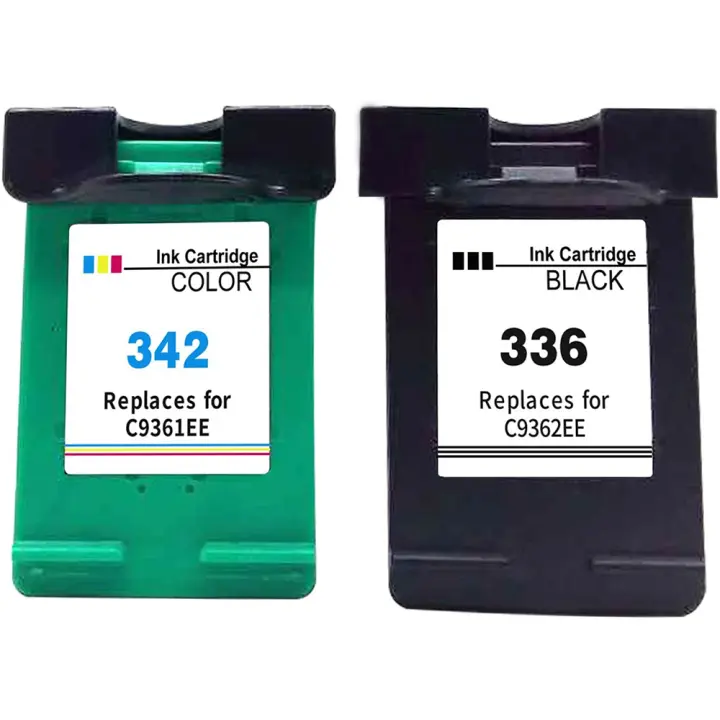 HP 336 342 Negro y Color Tinta Inkjet Alta Calidad Recycled C9362EE C9361EE - 1