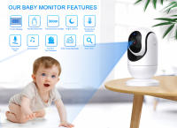 Monitor De Bebé Con Cámara De Seguridad IP Pantalla De 7 Pulgadas Batería De 5000mAh Vigilancia Inalámbrica Para Niños Y Hogar Resolución HD 1080P - details 1