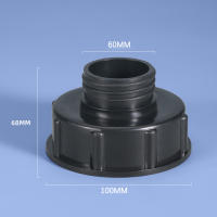 Adaptador IBC S100 X S60 a DN100 Reducir Conector De Tanque IBC Accesorios De Barril Válvula Adaptador Para Jardín Agua - details 6