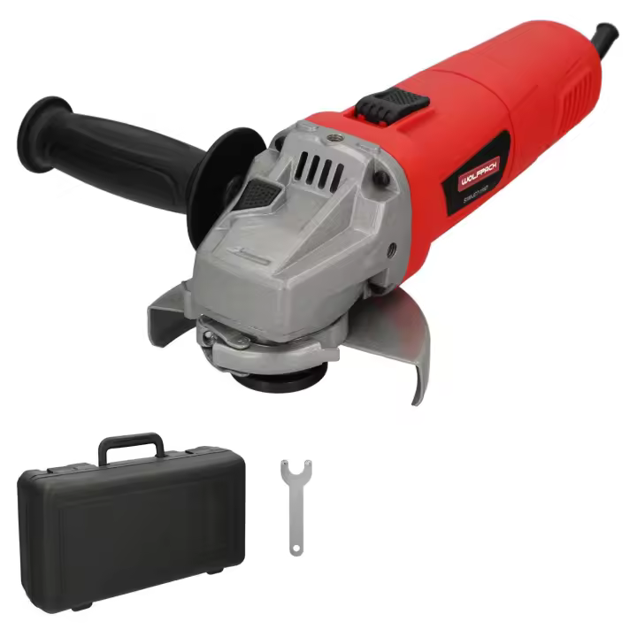 Amoladora angular 900 watt. disco ø 115 mm. 11.000 r.p.m. mango 3 posiciones eje m14 protector disco ajustable, anti arranque - 1