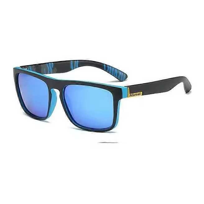 Fashion Polarized Sunglasses for Men Sports UV400 Vintage Stylish Shades TR90 Frame Square Driving Glasses - 1