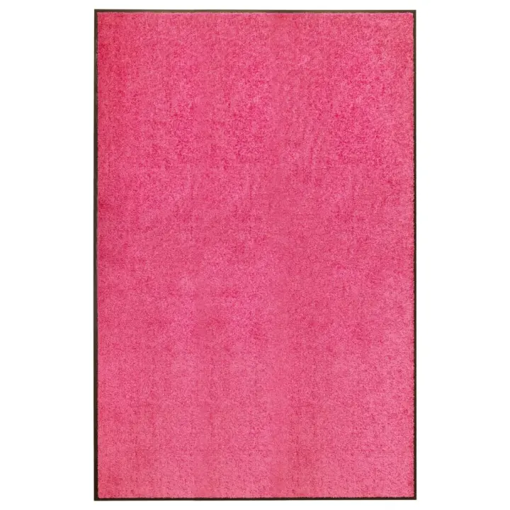 vidaXL Felpudo lavable rosa 120x180 cm - 1