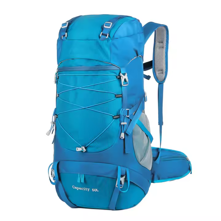 Mochila De Senderismo WESTTUNE De 50L Con Cubierta Contra Lluvia Bolsa Multifuncional De Montañismo Para Viajes Trekking Camping Material De Nylon Unisex - 1