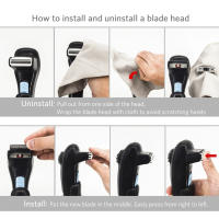 Afeitadora Eléctrica Para Espalda 14.7 Pulgadas Desplazable 180 Grados Cabello De Espalda Eliminación De Vello Sin Dolor Afeitadora Portátil Para Hombres - details 7