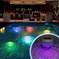 Lámparas Flotantes Para Piscina Recargables De Solar Con Colores RGB Vibrantes Luz De Ambiente Para Bañera Decoración De Fiesta - details 8