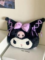 Muñeca De Peluche Kawaii Kuromi Y My Melody 35X26Cm Sanrio Suave Para Decoración De Sofa Dormitorio Regalos Para Niñas - details 2