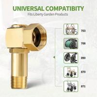 Adaptador De Tubo De Jardín APWIKOGER De Latón Conector GHT a 0.8 Juego De Conexiones Para Jardín Accesorios De Rotación Fácil Instalación Sin Herramientas Necesarias - details 4