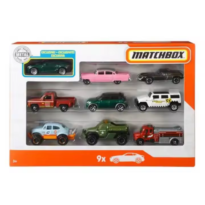 Juguetes Vehículos Matchbox 9 Coches Multicolor - 1