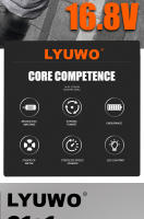 LYUWO Taladro Eléctrico Inalámbrico De 16.8V Con Rosca Auto-Desbloqueable Torque Ajustable 21+1 Velocidades 2 Speed Herramienta Eléctrica - details 1