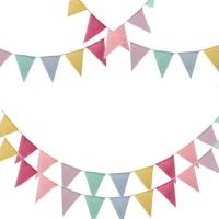 Banderines De Lienzo Vintage Colorido De 4M Para Decoración De Cumpleaños Fiesta Bunting De Seda Con Bandera Feliz Cumpleaños - details 2