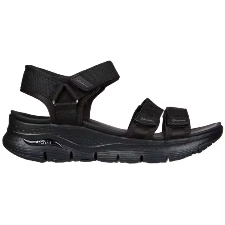 Sandalias Skechers Go Walk Arch Fit para mujer en color negro - 1