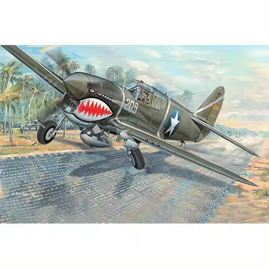 TRUMPETER 03227 P-40F WAR HAWK 1/32 - 1