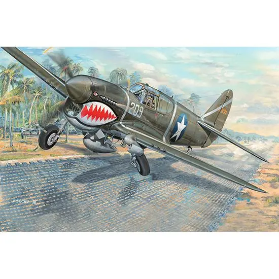 TRUMPETER 03227 P-40F WAR HAWK 1/32 - 1