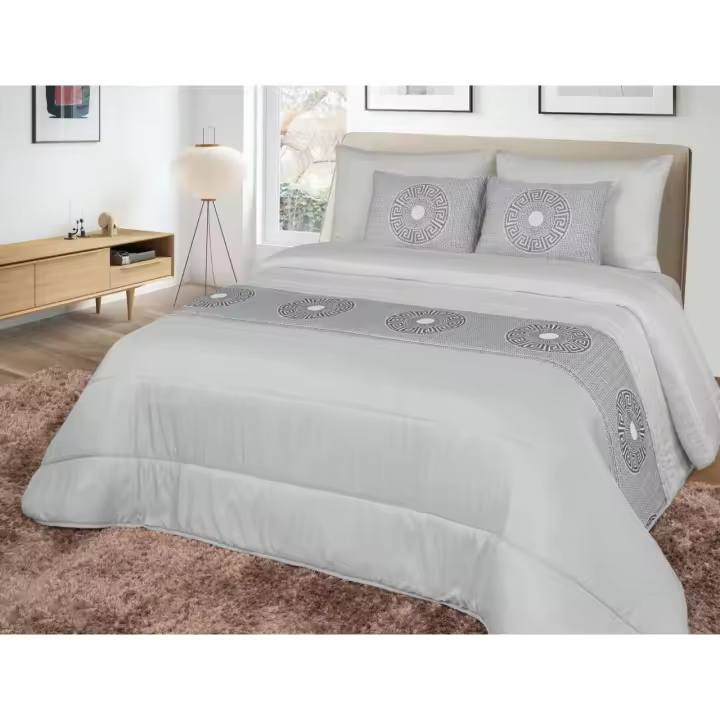 Colcha decorativa, con dos cojines relleno incluido,edredones cama edredon bouti calidad superior,Cómodo y duradero vale para Cama135/150cm Tamaño 240x260cm - 1