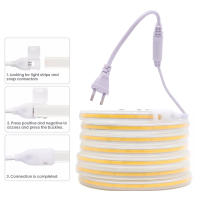 Tiras LED 220V De Alta Brillo Impermeables COB Para Iluminación De Habitaciones Cocinas Jardines Exterior Mikenoon - details 6