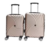 Equipaje de mano Maleta Cabina ABS Ligero y Resistente Set de 2 unidades 55x40x25, 48x35x20 ( Capacidad 10 Kg). Ruedas silenciosas Dobles giratorias 360º. Cerradura antirrobo Lateral Combinación de 3 dígitos.[La maleta pequeña no tiene asa.] - details 7