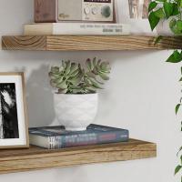 Estante Flotante De Madera Para Pared Estilo Rustico Organizador De Arte Y Almacenamiento Para Dormitorio Decoración Del Hogar Montaje En Pared - details 6