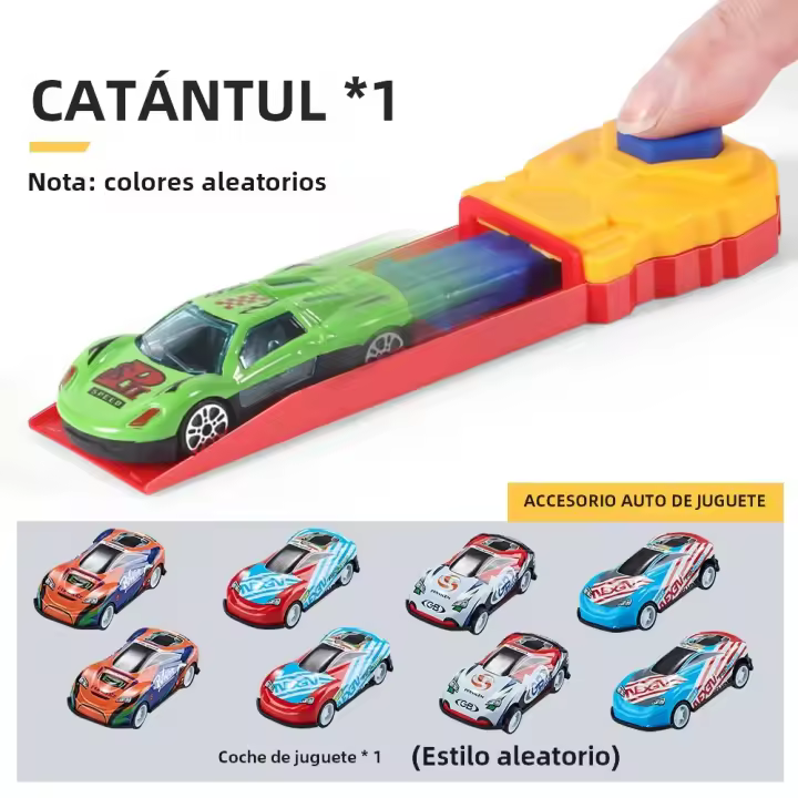 Coche De Juguete Para Niños Combinación Pop-up Con Varios Coches Compatibles Para Chicos Y Chicas Regalos Adecuados Para Edades 6-12 Años Material ABS Sin Batería - 1