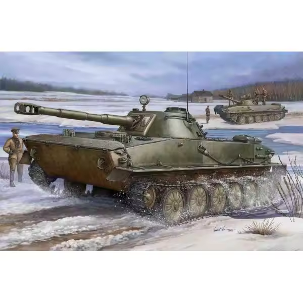 TROMPETER 00380 RUSO PT-76 LUZ TANQUE ANFIBIO 1/35 - 1