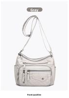 Bolso De Hombro Para Mujer De Cuero Suave Con Múltiples Bolsillos De Cierre De Cremallera Estilo Casual Para Trabajo Y Citas - details 24