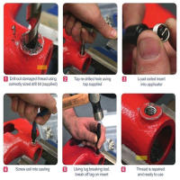 Kit De Reparación De Hilo Métrico Helicoil M5 M6 M8 M10 M12 M14 Herramienta Para Coches Insertos De Hilo En Stock - details 8