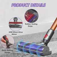 Cepillo High Torque para Dyson V11 Aspiradora, Cepillo Motorizado Compatible con V15 V10 V8 V7, Ajuste del Flujo de Aire, Ideal para Suelos Lisos y Alfombras - details 1