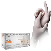 GUANTE DE LATEX BLANCO SIN POLVO, Med Comfort Premium Grip LIQUIDACION STOCK CADUCIDAD 03/2025 - details 0