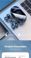 Auriculares Bluetooth de Conducción ósea M47 with Clip para la Oreja - Larga Resistencia y Pantalla Digital - details 10