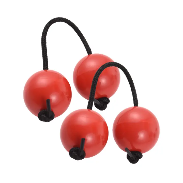 2Pcs Instrumentos Musicales De Ritmo Africano Bolas De Sandía Para Celebraciones Y Actuaciones En Escenario Juguete De Percusión Manual - 1