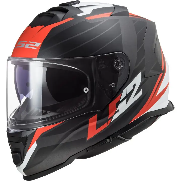 Casco Integral LS2 Storm II Nerve rojo negro mate  22.05 + VISERA NEGRA DE REGALO - 1