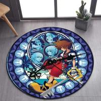 Alfombra Redonda De Piso Con Patrón De Disney Kingdom Hearts Para Niños Decoración Del Salón Baño Cocina Alfombrilla De Entrada Material Poliéster Moderna - details 3