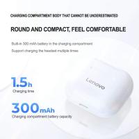 Lenovo LP40 - Auriculares Inalámbricos Bluetooth 5.1 con Cancelación de Ruido, Micrófono Integrado, Funda de Carga Rápida, Resistencia IPX6 y Compatibilidad con iPhone, Android y AirPods - details 2
