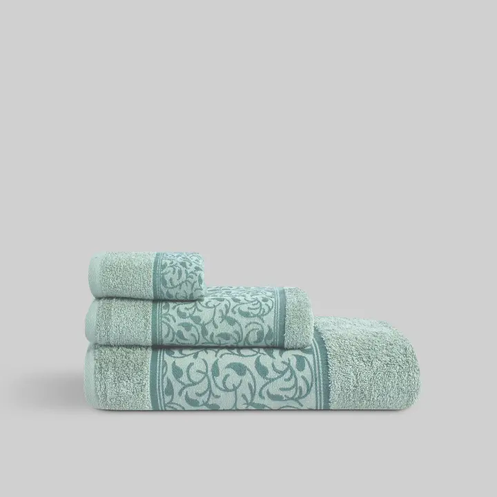 Juego Toalla Jacquard Darc Verde - 1