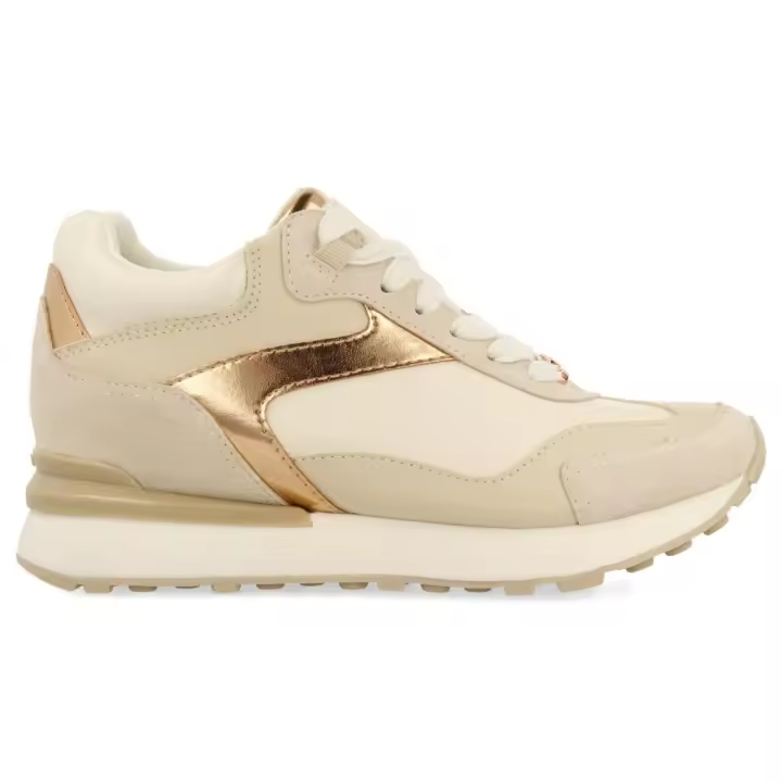 Sneakers metalizadas cuña interna castile - 1