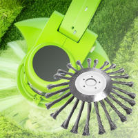 Cepillo De Rueda De Acero De 10 Pulgadas Para Jardín Trimmer De Hierba Universal Eliminador De Maleza Y Rusticidad Para Motosierra - details 1