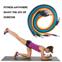 Banda De Resistencia De Fitness Multifuncional Set De 11 Piezas Cuerda De Elasticidad Para Entrenamiento De Fuerza Cinco Colores - details 2