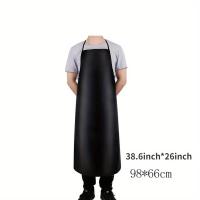 Bata De Trabajo De 40 Pulgadas De Cuero PU Impermeable Para Lavar Platos Resistente Al Desgaste Para Hombres Bata De Limpieza - details 2